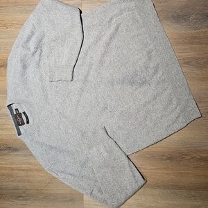 Black Brown 1826 Cashmere Gray sweater, SZ XL